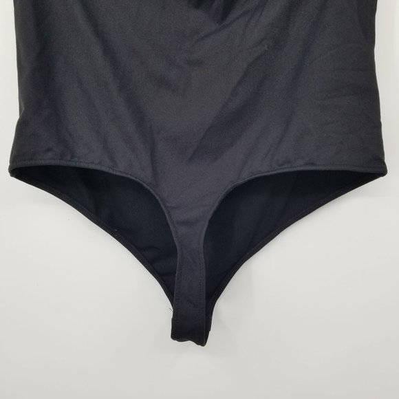 Free People Intimates Black Halter Neck Bodysuit Size Medium - Picture 6 of 10